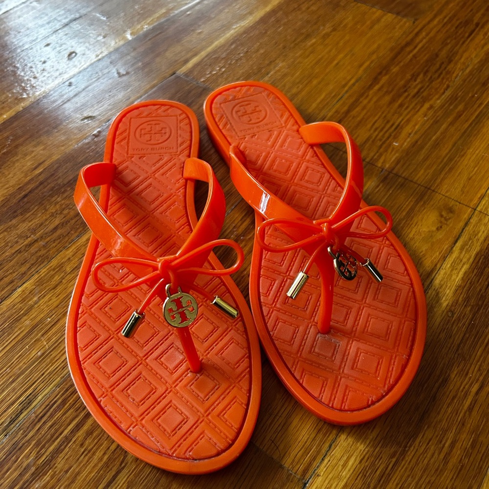 Tory Burch Vibrant Orange Sandals